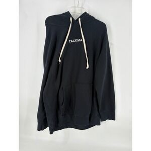 Tackma 3XL Black Hoodie Sweatshirt Motivational Quote‎ Pullover Men's